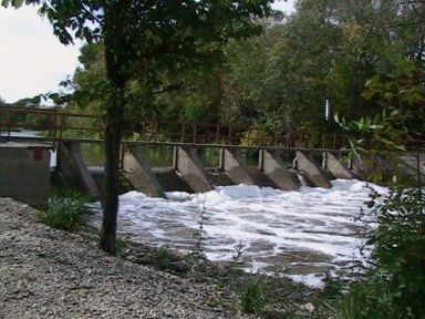 water level at dam