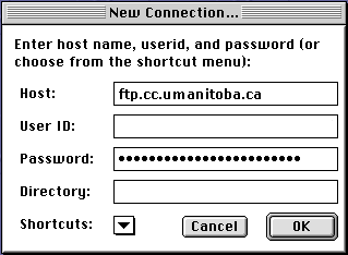 U of M Unix Account ftp set-up