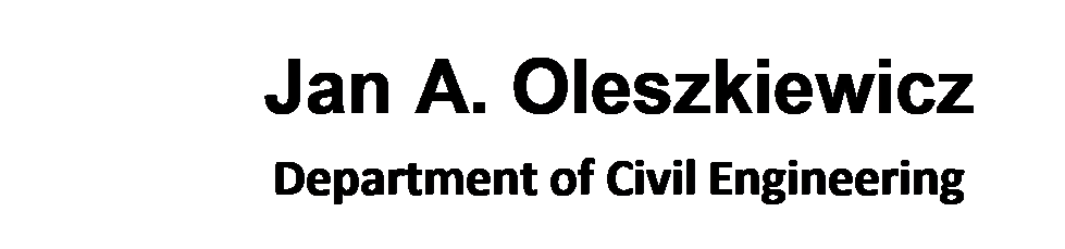 Text Box: Jan A. Oleszkiewicz
Department of Civil Engineering

pe

