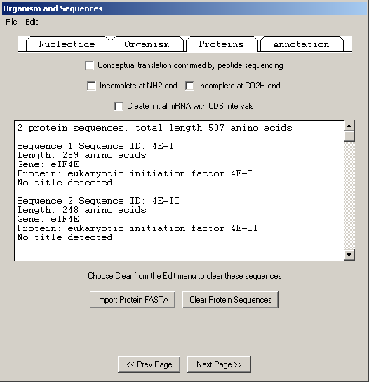 Proteins Example