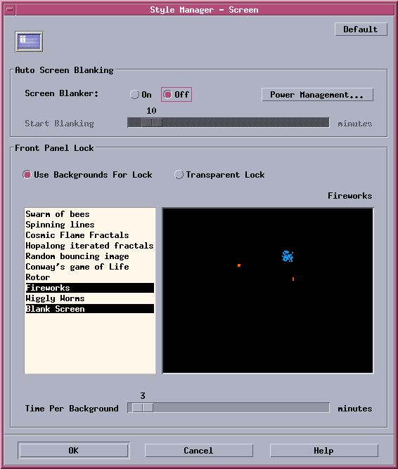 Screen Menu