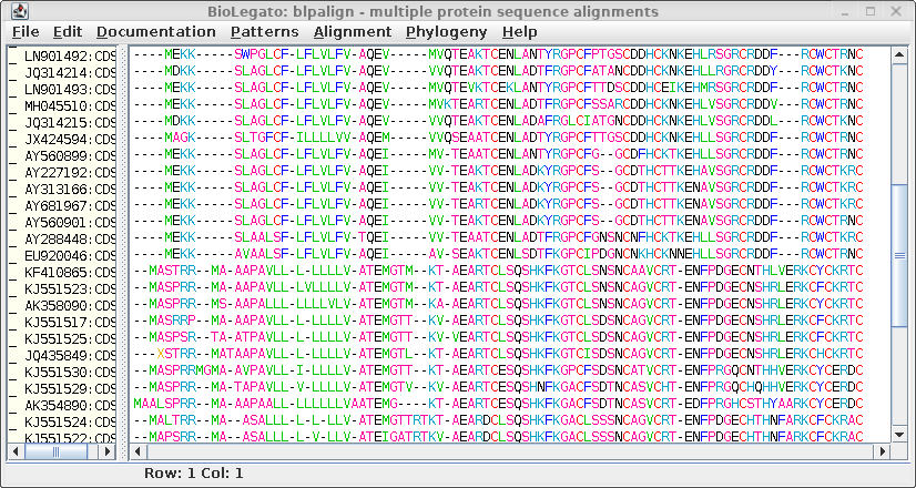 aligned sequence insert into word