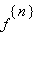 f^{n}