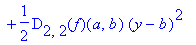 f(a,b)+D[1](f)(a,b)*(x-a)+D[2](f)(a,b)*(y-b)+1/2*D[...