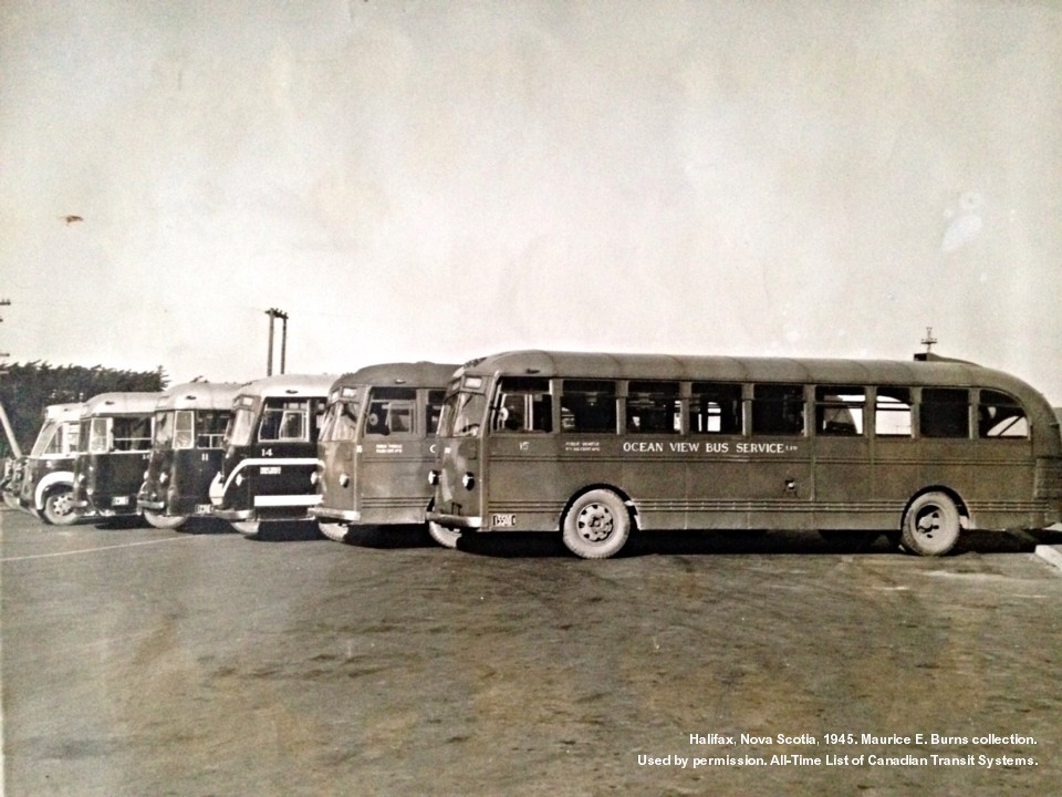 Ocean View Bus Service, Halifax 1945