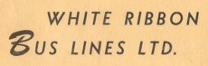 White Ribbon Bus Lines logo