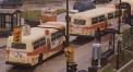 Winnipeg buses at Osborne Junction 1999 (Alex Regiec photo)