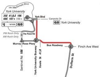 Toronto busway to York University