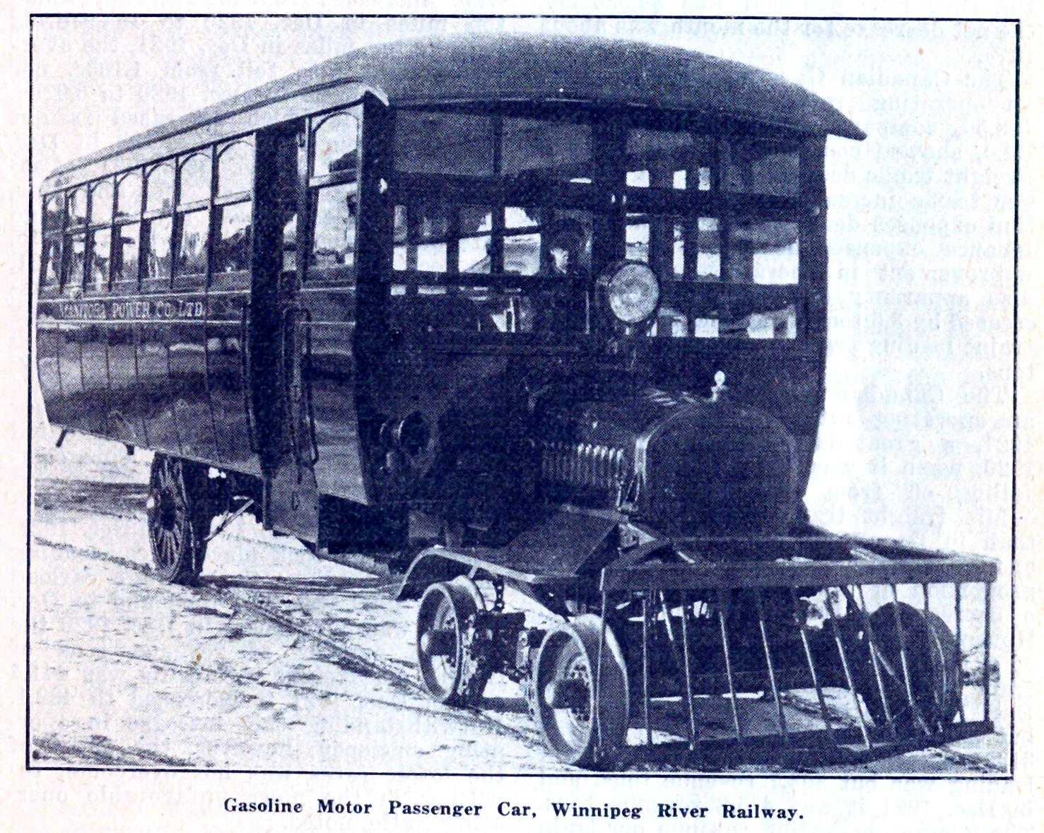 Manitoba Power Co. Ltd. Mack rail bus