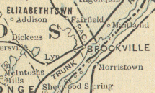 Elizabethtown Township 1891 (click here for 1891 map of eastern Ontario [634K])