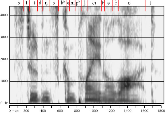 labelled spectrogram