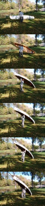 How to Solo Flip a Canoe for Portaging