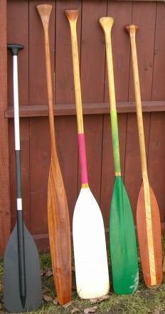 basic canoe paddle selection - length