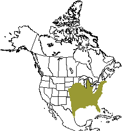 Range of the eastern mole