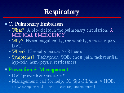 Post-operative Care