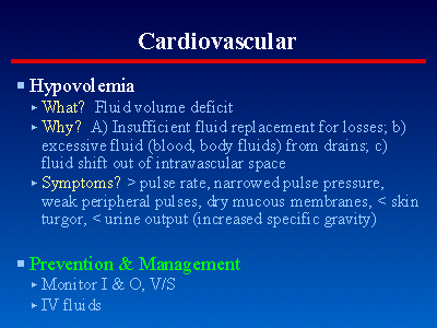 Post-operative Care