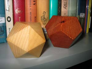 Icosahedron and dodecahedron