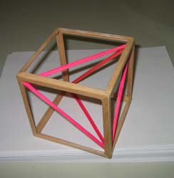 Tetrahedron inscribed in a cube