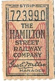 Hamilton HSR ticket (front)