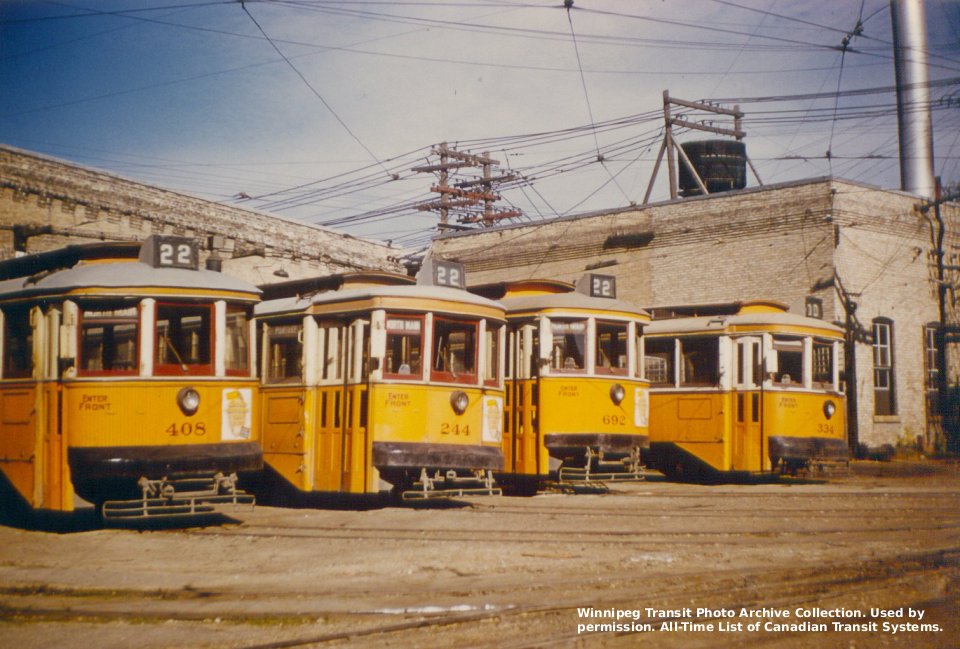 Winnipeg Colour Streetcar Photos